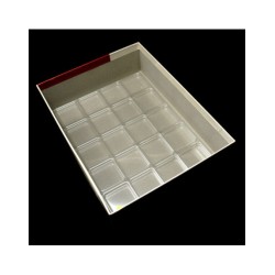 Caja de 20 compartimentos, 14mm profundidad, Standard Tray